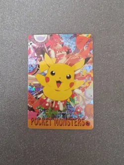 1999 Vintage Pocket Monsters Vending Prism - Pikachu Mewtwo Gengar #30 Mew Back - Image 1
