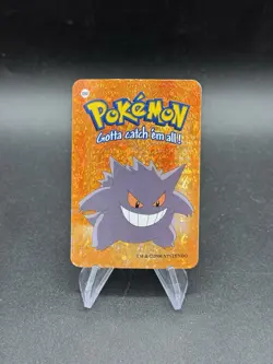 Gengar Holo Pokemon Vintage 2000 Vending Prism Sticker Nintendo Rare - Image 1