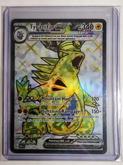 2023 Pokemon - Tyranitar ex 211/197 SV03: Obsidian Flames Holo Ultra Rare - Image 1