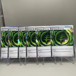 4x Holo Growing Grass Energy 086/088 - ME03: Perfect Order Pokemon Playset x6 - Image 1
