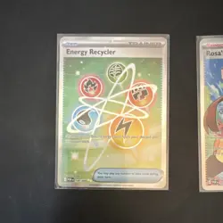 Pokemon TCG Paradox Rift Energy Recycler & Rosa's Encouragement Reverse Holo - Image 2