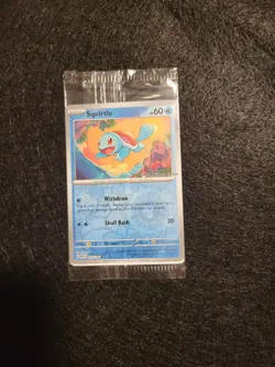 Squirtle Pokemon Center Stamped Reverse Holo Promo 007/165 151 Sealed Mint - Image 2