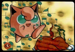 1999 Vending Machine Sticker Jigglypuff Lullaby Fan Art Japanese #65 Prism - Image 1
