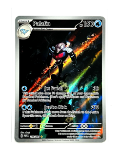 Palafin 225/091 Illustration Rare Full Art Paldean Fates POKEMON TCG EN NM/M - Image 1