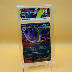 Pokemon ACE Graded - Phantasmal Flames - Mega Gengar EX Holo 56/94 💎GEM MINT 10 - Image 1