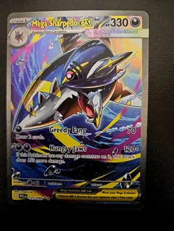 Pokemon Mega Sharpedo EX Phantasmal Flames 127/094 Holo Rare HP330 MINT - Image 1