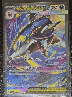 Pokemon Mega Sharpedo EX Phantasmal Flames 127/094 Holo Rare HP330 MINT - Image 2
