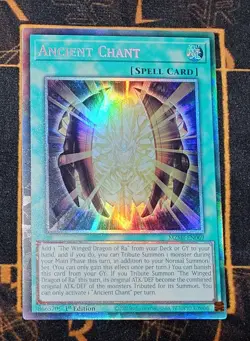YUGIOH Ancient Chant (MZMI-EN069) Collector's Rare 1st Edition Near Mint - Image 1