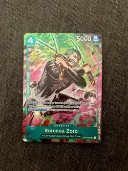 One Piece TCG TREASURE RARE Roronoa Zoro OP13-037 - Image 1