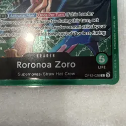 Roronoa Zoro OP12-020 OP12: One Piece CCG Leader Foil - Image 4