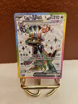 Pokemon TCG Cyclizar EX Sv08: Surging Sparks Secret Holo Ultra Rare Card 228/191 - Image 1