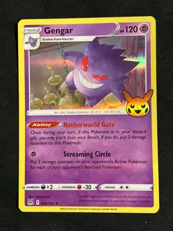 Gengar 066/196 Holo Rare Trick or Trade Pokemon Card - Image 1