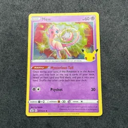 Mew 011/025 Celebrations Holo Pokemon Anniversary Card TCG Holo Rare - Image 5