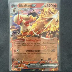 Pokemon TCG Blaziken EX Holo Ultra Rare Card 024/159 Journey Together - Image 1
