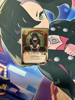 N 259 Itachi Uchiha Gold Foil Rare Naruto CCG Card 1st Edition CLEAN LP+ - Image 1