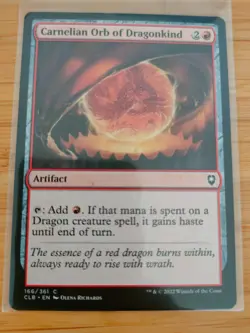 MTG Carnelian Orb of Dragonkind 166 Battle for Baldur's Gate M/NM Free UK P&P - Image 1