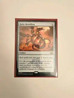 MTG Ruby Medallion Modern Horizons 3 NM Artifact x1 - Image 1