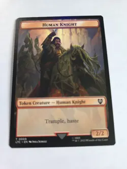 Human Human Knight Double-Sided Token Commander: the Lord of the Rings: Tales - Image 2