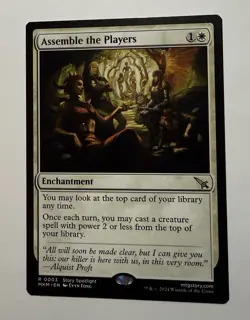 1x Assemble the Players NM-Mint, English Murders at Karlov Manor MTG Magic - Image 1