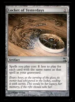 MTG Locket of Yesterdays LP Light Play Time Spiral [4151] - Image 1