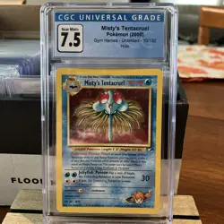 Misty's Tentacruel CGC 8 Pokemon Card 10/132 Holo 2000 Graded English Gym Heroes - Image 1