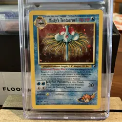 Misty's Tentacruel CGC 8 Pokemon Card 10/132 Holo 2000 Graded English Gym Heroes - Image 2