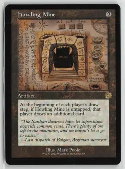 Howling Mine (Schematic) LP 83 The Brothers' War: Retro Frame MTG - Image 1