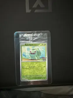 Pokemon TCG Stamped Bulbasaur Card Scarlet & Violet 151 Series, Sealed - Image 1