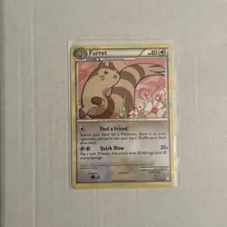 Furret 21/123 Heartgold & Soulsilver Regular Rare Pokemon TCG. Pk001469 - Image 1