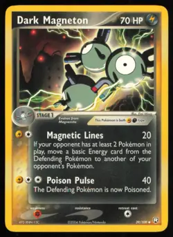 2004 EX - Team Rocket Returns Dark Magneton NM Stage 1/Uncommon #39 - Image 1
