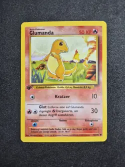 Original Pokemon Karte Glumanda 1.Edition Base Deutsch Near Mint - Image 1