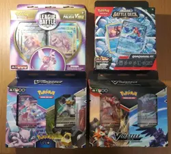 4x Sealed Assorted Pokemon Battle Decks - Palkia, Mewtwo, Quaquaval, Lycanroc - Image 1