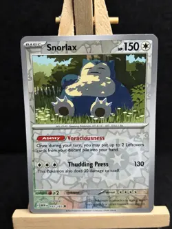 Pokemon Snorlax Reverse Holo 143/165 Scarlet & Violet 151 NM/Mint English - Image 1