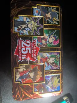 Yugioh EMPTY Tin 25th Anniversary TCG: Dueling Heroes Collecters Card Storage - Image 1