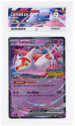 Pokemon TCG | Ace 9 Latias EX 076/191 Stamped SV09 Surging Sparks Graded - Image 1