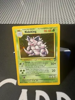 Pokemon TCG Nidoking Base Set Holo Rare 90 HP Stage 2 11/102 English - Image 1