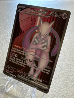 x1 Team Rocket's Mewtwo ex - 213/182 - Ultra Rare Pokemon SV10 Destined Rivals M - Image 4