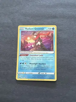 Pokemon TCG Radiant Greninja Astral Radiance Holo 46/189 - Image 1