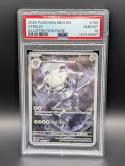 Pokemon Steelix 150/132 Me01: Mega Evolution Holo PSA 10 - Image 1