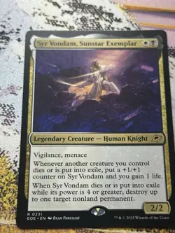MTG SYR VONDAM, SUNSTAR EXEMPLAR Edge of Eternities Promos NM - Image 1