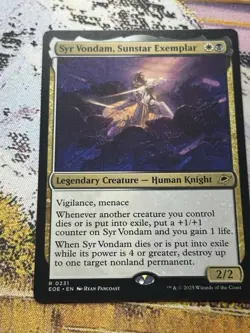 MTG SYR VONDAM, SUNSTAR EXEMPLAR Edge of Eternities Promos NM - Image 3
