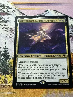 MTG SYR VONDAM, SUNSTAR EXEMPLAR Edge of Eternities Promos NM - Image 4