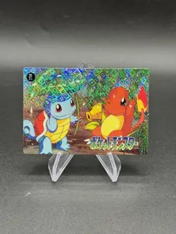 Squirtle Charmander Holo Pokemon Vintage Pocket Monster Vending Prism Sticker218 - Image 1