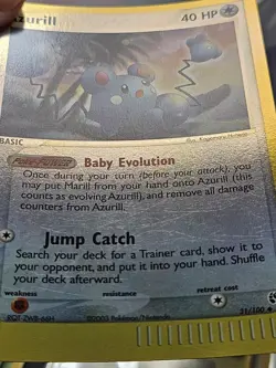 Pokemon EX Sandstorm Azurill Reverse Holo 31/100 EXCELLENT - Image 4