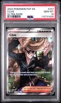 2024 POKEMON PAF EN-PALDEAN FATES ULTRA RARE #227 CLIVE PSA 10 - Image 1