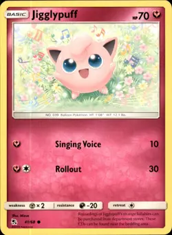 Jigglypuff 41/68 - Pokemon Hidden Fates - LP - Image 1