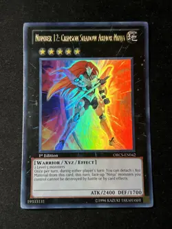 Number 12: Crimson Shadow Armor Ninja - ORCS-EN042 - 1st Ed Ultra Rare NM Yugioh - Image 1