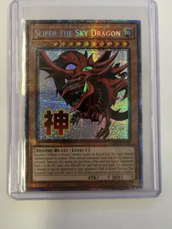 Yugioh Slifer the Sky Dragon RA05-EN128 Starlight Rare 1st Edition - Image 1
