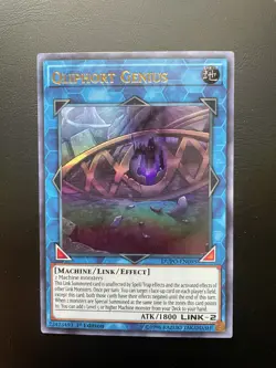 Yugioh Qliphort Genius DUPO-EN095 Ultra Rare 1st Edition LP - Image 1