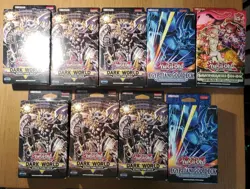 Yugioh Structure Deck Sealed Lot - 6x Dark World, 2x Eqyptian God, 1x Traptrix - Image 1